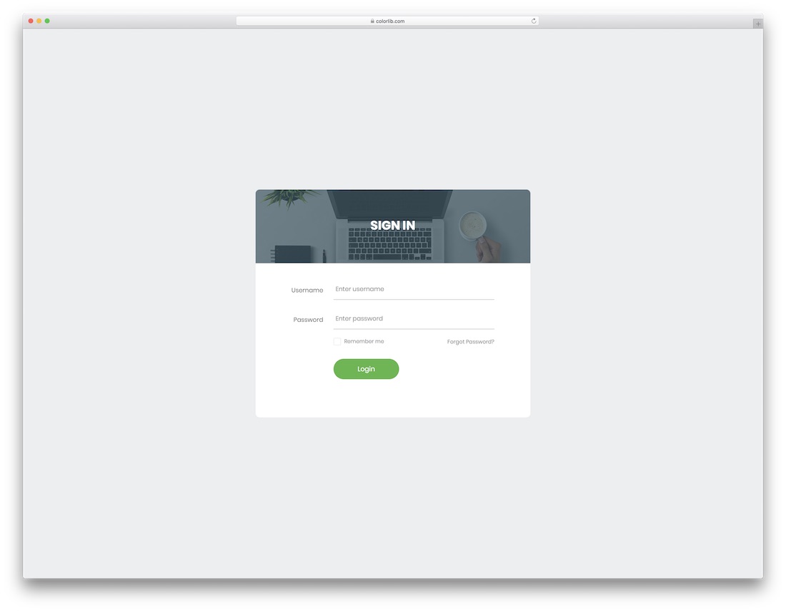 login form v15