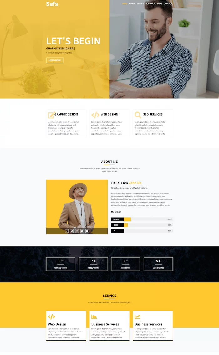 Safs-HTML-Template