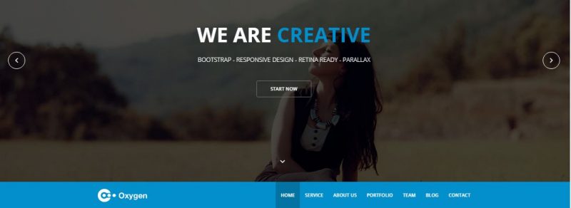 Oxygen HTML Template